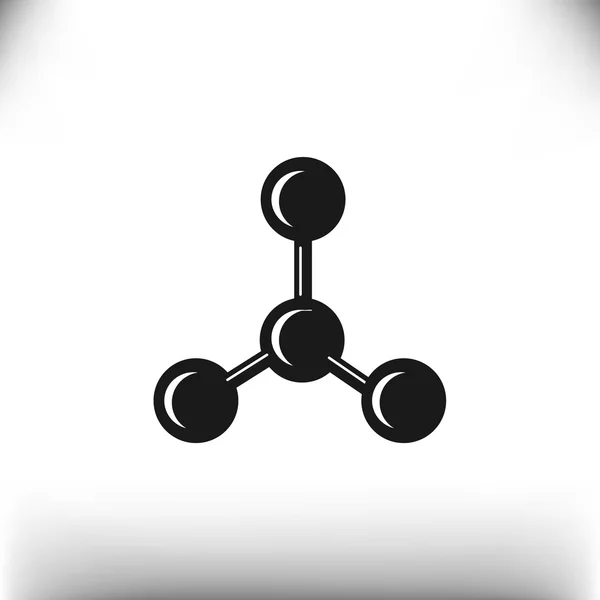 Moleculaire samengestelde web pictogram — Stockvector