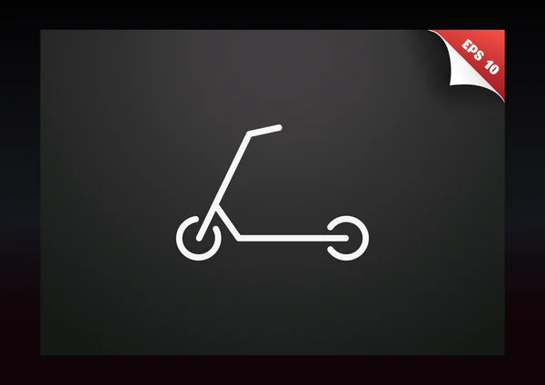 Scooter voor kinderen pictogram — Stockvector