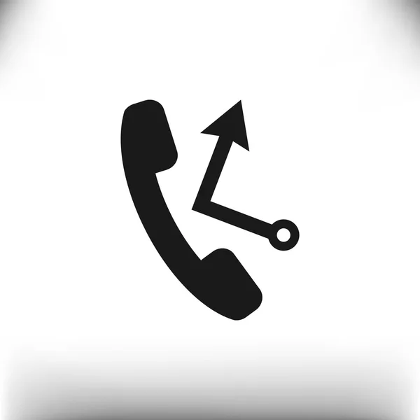 Τηλέφωνο σωλήνα με κλήση επιστροφής — Διανυσματικό Αρχείο