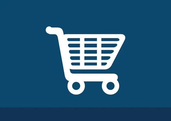 Alışveriş sepeti basit web simgesi — Stok Vektör