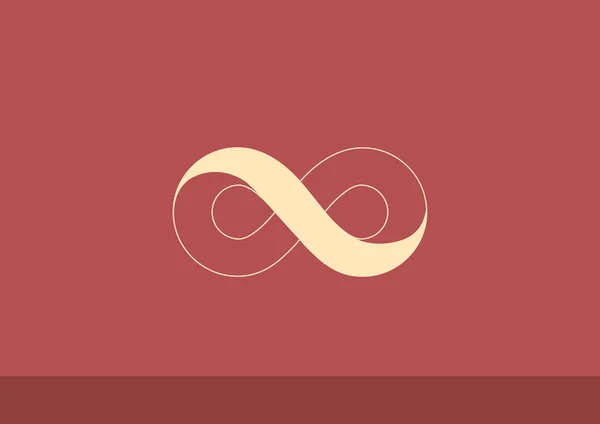 Infinity symboolpictogram web — Stockvector