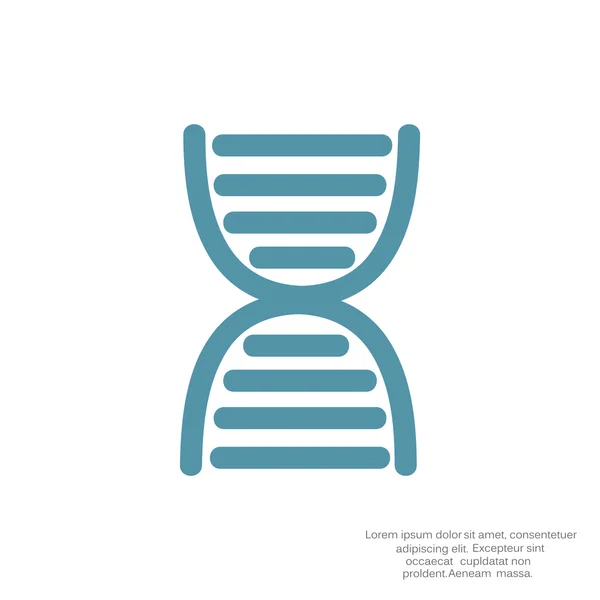 DNA γενετική εικονίδιο web — Διανυσματικό Αρχείο