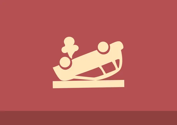 Icono web de coche roto — Vector de stock