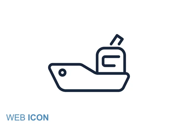 Simple remolcador icono web — Vector de stock