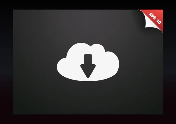 Símbolo de upload de arquivos na nuvem —  Vetores de Stock