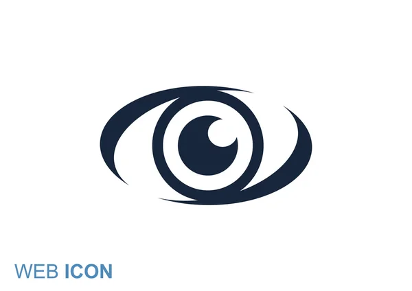 Viendo el icono web del ojo — Vector de stock