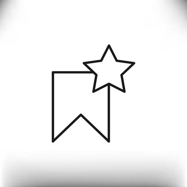 Etiqueta estrella icono web — Vector de stock