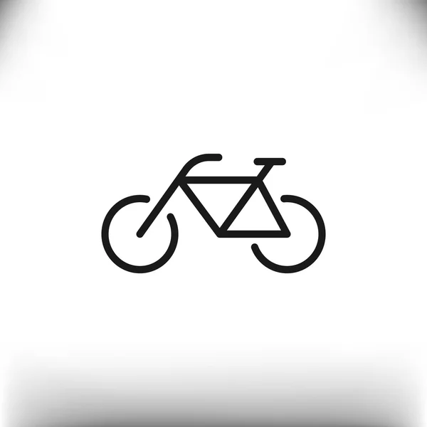 Fahrrad einfache Web-Ikone — Stockvektor