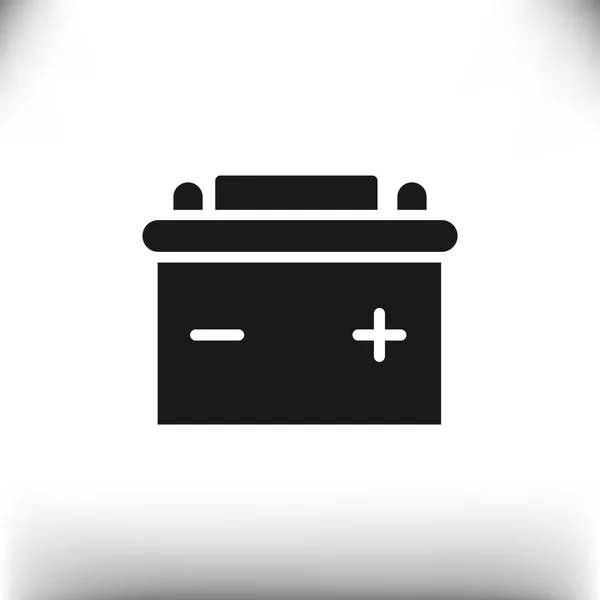 Einfache Autobatterie Web-Symbol — Stockvektor