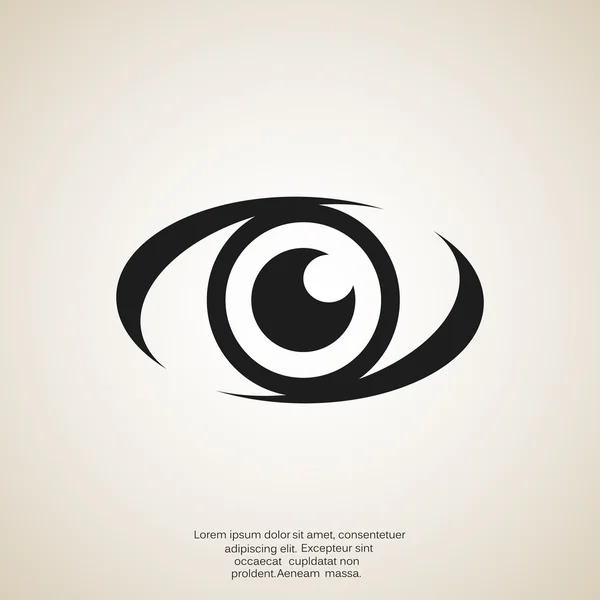 Viendo el icono web del ojo — Vector de stock