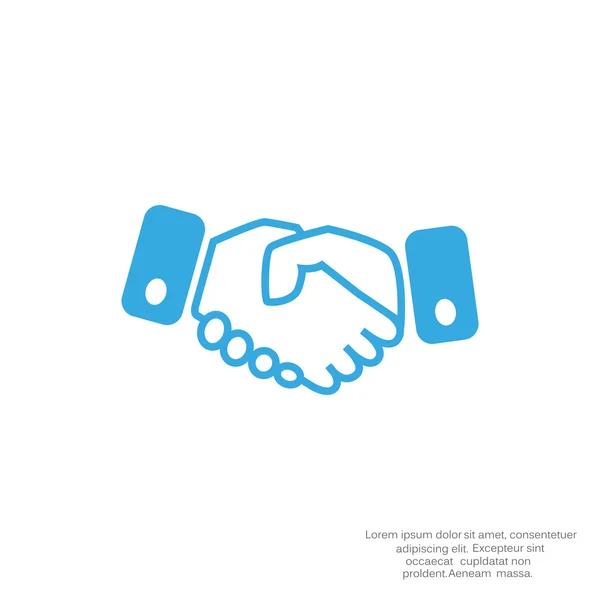 Handshake ícone web simples —  Vetores de Stock