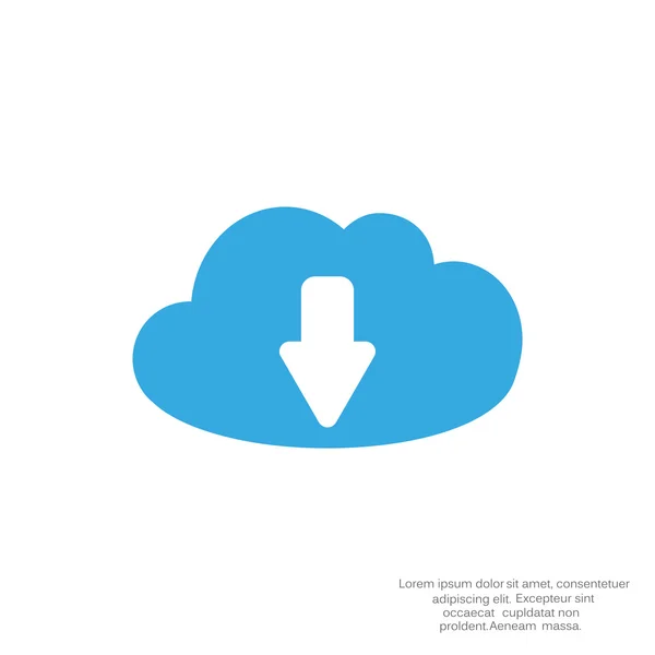 Chmura plik upload symbol — Wektor stockowy