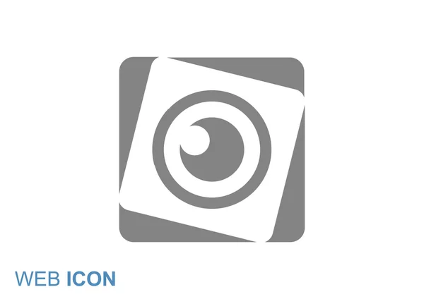 Oogpictogram web lens — Stockvector