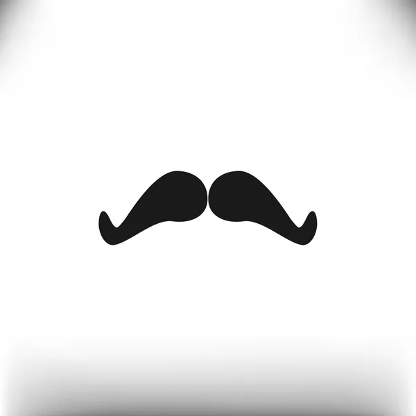 Doodle bigote simple icono web — Archivo Imágenes Vectoriales