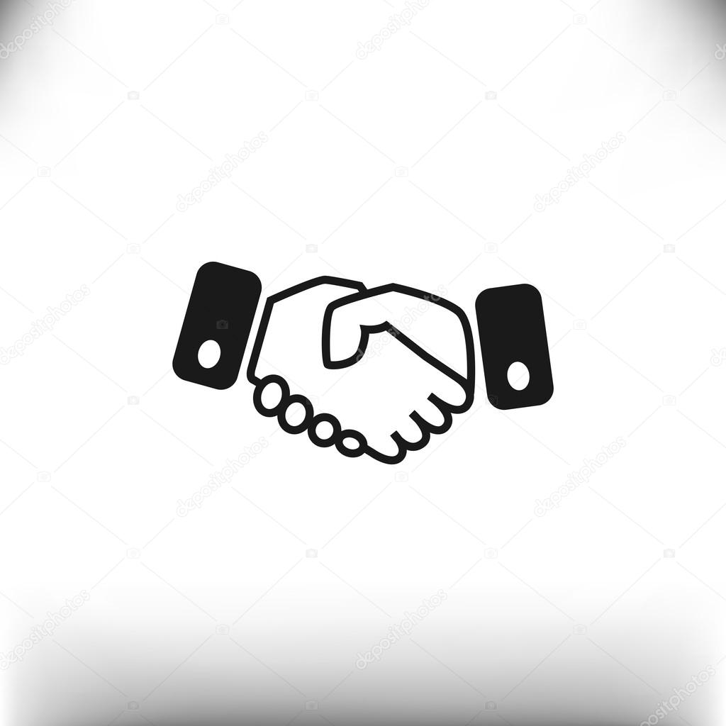 Handshake simple web icon