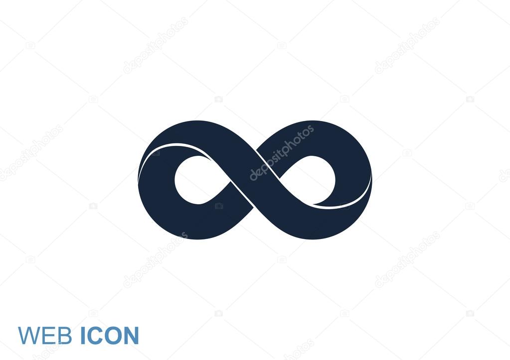 Infinity symbol web icon