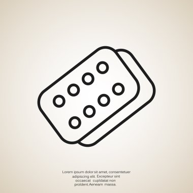 Bandaj sıva basit web simgesi