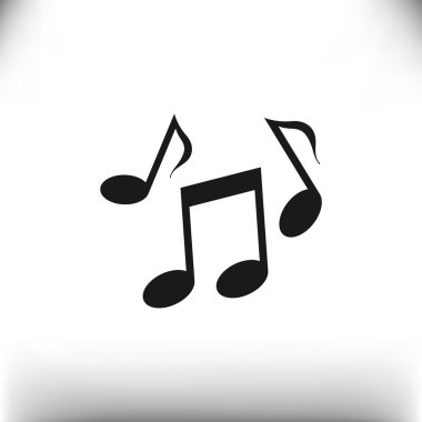 Müzik web simgesi notlar
