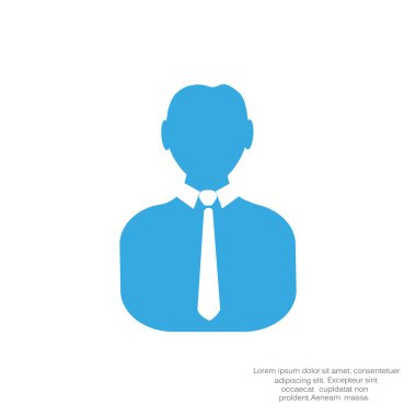 İşadamı siluet web simgesi