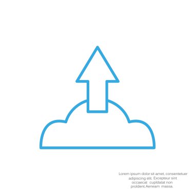 Bulut dosya karşıya yükleme simgesi