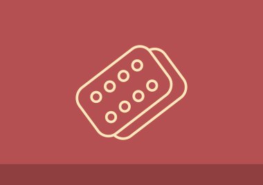 Bandaj sıva basit web simgesi