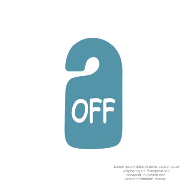 Etiket asılı üzerinde yazıt