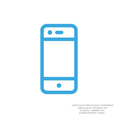 Boş ekranlı basit akıllı telefon