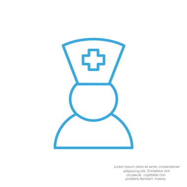 Hemşire siluet web simgesi