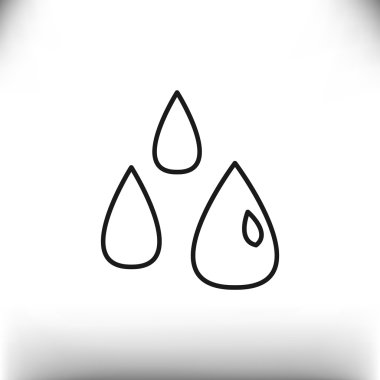 Sıvı damlacıkları basit web simgesi