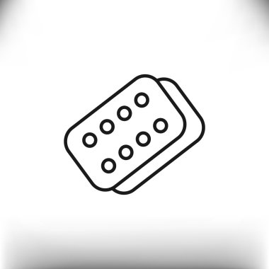 Bandaj sıva basit web simgesi