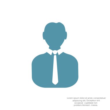 İşadamı siluet web simgesi