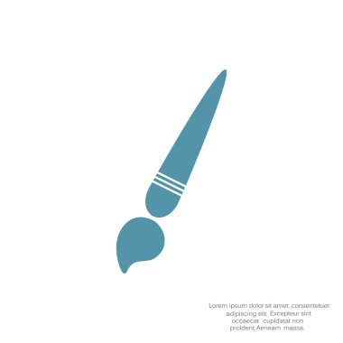 Basit fırça web simgesi