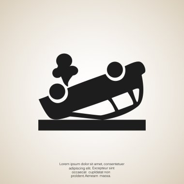 Kırık araba web simgesi