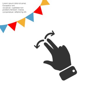 Dokunmatik ekran web simgesi