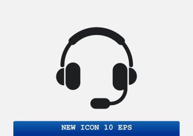 Kulaklık garniture web simgesi