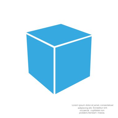 Basit küp web simgesi