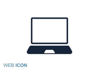 Basit dizüstü web simgesi