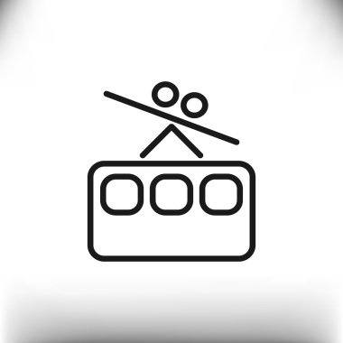 Füniküler demiryolu web simgesi