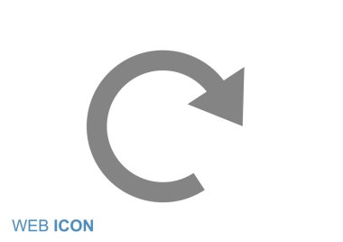 Yuvarlak ok web simgesi