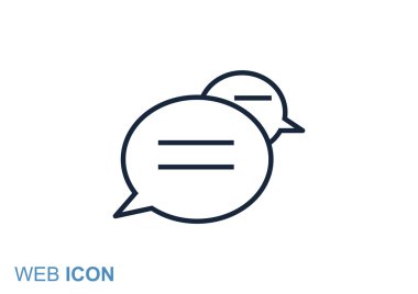 Diyalog kabarcıklar web simgesi
