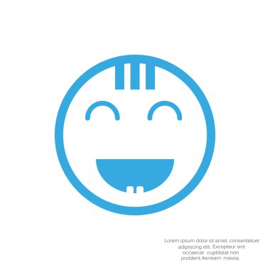 Mutlu bir çocuk yüzü doodle