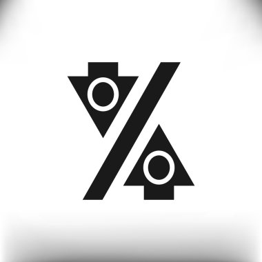 Yüzde işareti ile okları