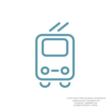 Basit tramvay web simgesi