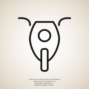Basit motosiklet web simgesi