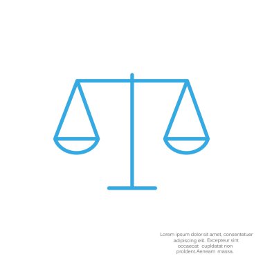 Adalet basit web simgesi ölçekleri