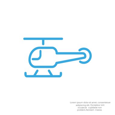 Basit helikopter web simgesi