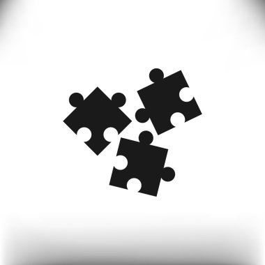 Bulmaca öğeleri basit web simgesi