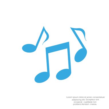 Müzik web simgesi notlar