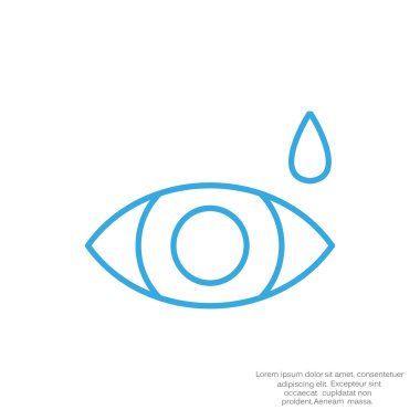 Basit simge göz damlası