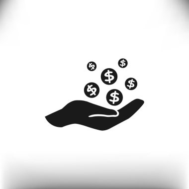 İnsan eline düşen paraları